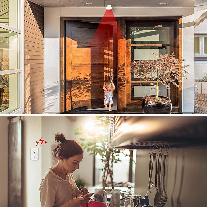 Wireless Motion Sensor Door Chime: Business Entry Doorbell Indoor Motion Detector Alarm Buzzer Store Entrance Alert Bell (1000Ft Range, 32 Tunes, 5 Level Volume) 1 sensors 2 Receiver