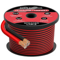 BlueRigger 16 Gauge Speaker Wire (100FT, 16 AWG, Speaker Cable, CCA, HiFi Stereo, Polarity Identification) - Car Audio Wire for Home Theater, Surround Sound Systems, Automotive Amps, Banana Plugs