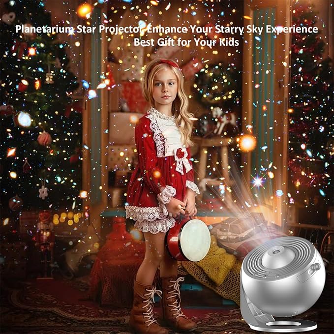 Planetarium Projector for Kids, Star Projector Galaxy Lights Gifts for Teen Boys Gifts for Teenage Girls, Light Projector for Bedroom Night Light - Silver