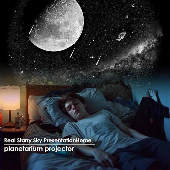 Galaxy Projector for Bedroom,Planetarium Star Projector with 4K Replaceable 13 Galaxy Discs,HD Image Large Projection Area,Starry Sky Night Light for Kids Adults Ceiling Home Theater Living Room Decor