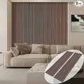 ARMURO Wood Panels for Wall - 2 PCS Wood Slat Wall Panel, Natural Walnut Veneer Acoustic Wall Panels - 12.6" W x 94.5" L