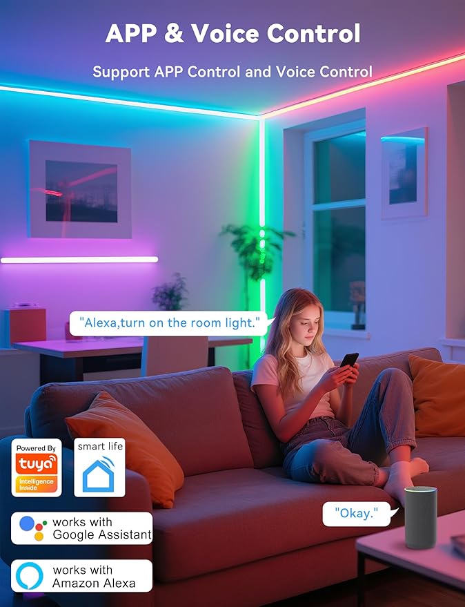 PAUTIX WiFi SPI+DMX SPIW5 Tuya SPI LED Controller Compatible with Alexa/Google Home,for Single Color/CCT/RGB/RGBW/RGBCCT SPI LED Strip Lights,Work with WS2811 SK6813 IC Addressable LED Strip