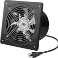 Aydomer Exhaust Fan 40W Through-wall installation Ventilation Fans 110V Exhaust Fan with Plug 6 inch Exhaust Smoke Fan with Pure Copper Motor for Kitchen Shopping Mall (Black)