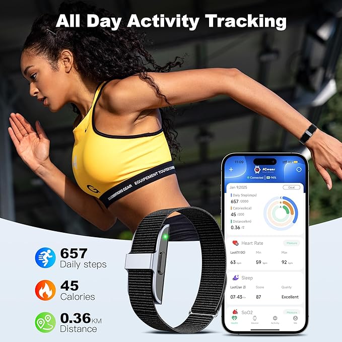 SEEKZERO Sleep Tracker, Activity & Fitness Trackers | Health Smart Bracelet 24/7 Heart Rate | Step & Calorie Counter | IP68 Waterproof Activity Tracker, Valentine’s Day Gifts for Family & Friends