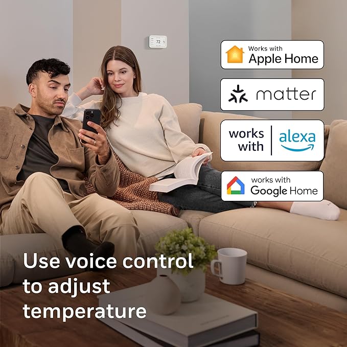 New Honeywell Home X8S Smart Thermostat with Video Doorbell Compatibility, IAQ Control, and Customizable Touchscreen Display, White
