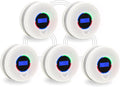 Kesymo 5Pack Upgraded Interlinked Smoke Carbon Monoxide Detector, Battery Powered&Wireless Interconnected Smoke and CO Alarm, Transmission Range of Over 820 ft (Includes Battery)