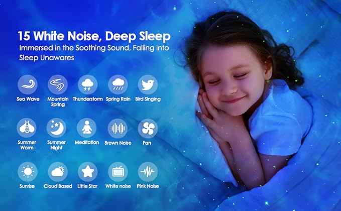 One Fire Galaxy Projector with Gifts Box/240 Lighting Modes/15 White Noise/Bluetooth Music Galaxy Projector for Bedroom Adults,Teen Stuff Room Lighting Bedroom Decor for Teen Girls&Teenage Boy Gifts