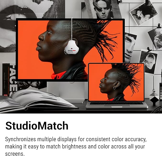 datacolor SpyderPro - Monitor Calibration Up to 12000nits, 3D LUT Capability, Device Preview Plus, Content Credentials (C2PA), and Light Meter Integration