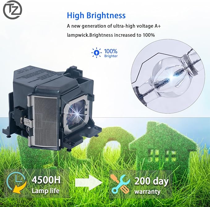TZRSQL Original LMP-H280 Replacement Projector Lamp Bulb for Sony VPL-VW365ES VPL-VW520ES VPL-VW550ES VPL-VW665ES VPL-VW675ES VPL-VW55ES VPL-VW570ES VPL-VW695ES with Housing