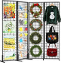 DEMEGA Grid Wall Panels Foldable Gridwall Panel Display Stand Art Show Display Panels for Vendor Events Craft Shows Merch Display