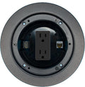 RiteAV CAT6A HDMI Floor Box Wall Plate with Power Outlet [Black]