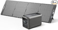 DABBSSON 3072Wh Solar Generator with 210W Solar Panel, Semi-Solid LiFePO4, 3000W AC Output×6,TT-30×1 for Charging RV,P-Boost 3600W,Lightweight,1.3X Runtime,3000L Power Station for Camping Home Backup