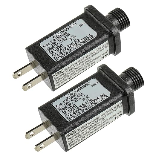 SIGANDG 12V 8.4W LED Transformer Replacement Class 2 Power Supply for Christmas String Light Inflatable Decorations LED Controller IP44 Waterproof Low Voltage