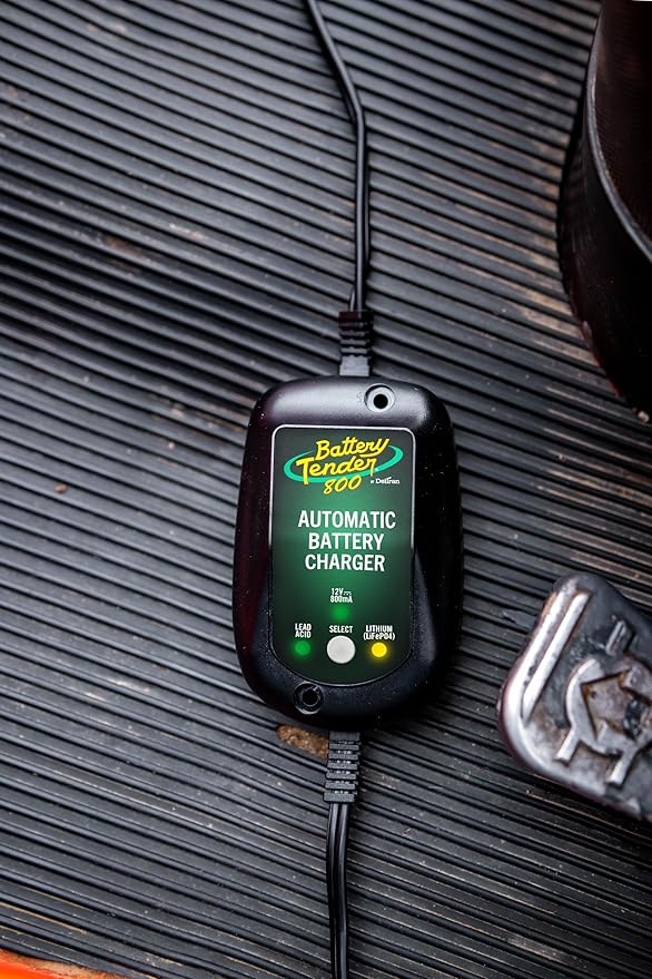 Battery Tender 800 is a SuperSmart Battery Charger that will Constantly Monitor, Charge, and Maintain your Battery. It's Encapsulated and Protected from Moisture by an Electrical Insulation