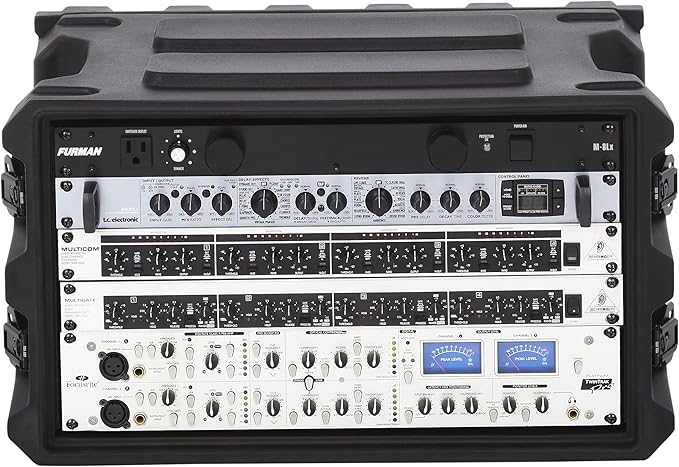 Gator Cases Pro Series Rotationally Molded 6U Rack Case with Shallow 13" Depth, Made in USA (G-PRO-6U-13)