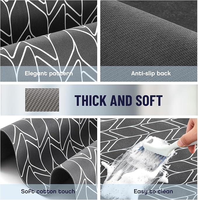 Teenyyou 1 Pcs 26 x 18 Dryer Top Protector Mat, Washer and Dryer Topper, Non Slip Waterproof Machine Cover Dust Proof Quick Drying Topper Pad for Laundry and Kitchen (Classical)