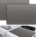 Teenyyou 2 Pcs 26" x 18" Dryer Top Protector Mat, Washer and Dryer Topper, Non Slip Waterproof Machine Cover Dust Proof Quick Drying Topper Pad for Laundry and Kitchen (Classical)