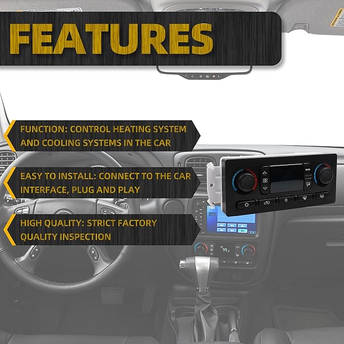Dasbecan 599-211XD AC Climate Control Module Compatible with 2003-2004 Cadillac Escalade Chevrolet Avalanche Silverado Suburban Tahoe GMC Sierra Yukon Replace#10367041 10367042