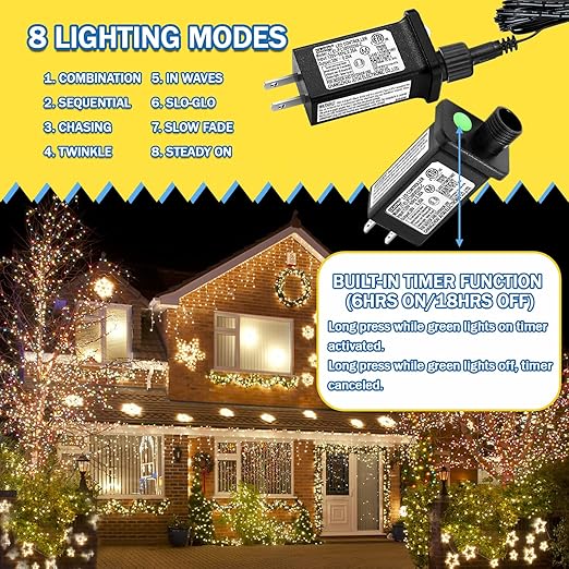 30V 0.2A LED Controller 8 Mode with Timer Memory Function Replacement Model JT-EL/FC300V0200-C Class 2 Power Supply IP44 Low Voltage Transformer for Halloween Christmas Light