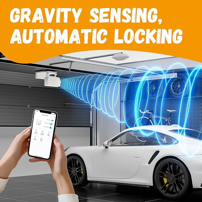 Garage Door Bracket for Ring Alarm Contact Sensor 2nd Gen | Secure Mount with Quick-Snap Clip & Screws | Easy Install Accessory (White Sensor Not Included)