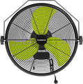 Fanqiebros 4580 CFM 18 inch High Velocity Wall Mounted Fan, 3-Speed Metal Fan with Sealed Motor, 360 Degree Tliting Heavy Duty Wall Fan for Patio, Barn, Garage, and Gazebo - UL listed