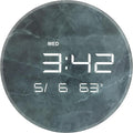 Nbdeal Digital Wall Clock with LED Display, 13" Calendar & Temperature, Automatic Dimming, 12/24hr Format, Wall & Desk Use - HUI-7855