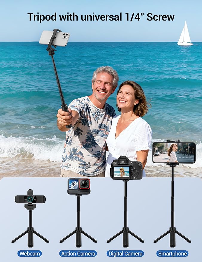 RUWBY UHD 4K Webcam with Built-in Dual Mics, Wide-Angle Lens, Privacy Cover, Tripod Stand, Autofocus Computer Camera, Plug and Play for Desktop PC or Laptop