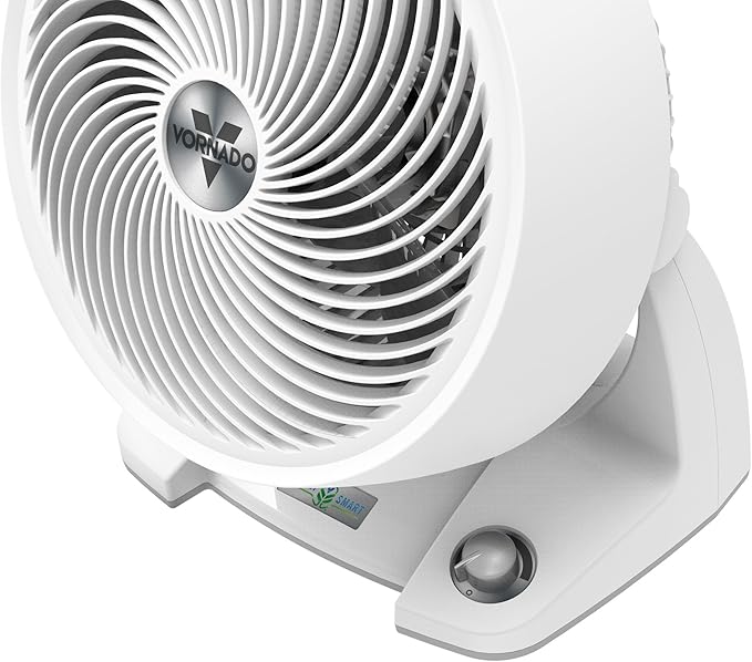 Vornado 633DC Energy Smart Medium Air Circulator Fan with Variable Speed Control, White