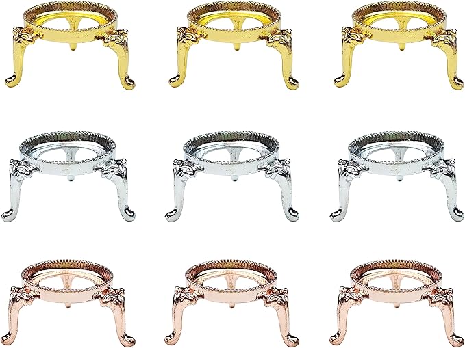OmyLens 9Pcs Crystal Ball Stand for Display Crystal Glass and Natural Rocks, Sphere Display Holder, for 50mm-100mm Sphere or Stone