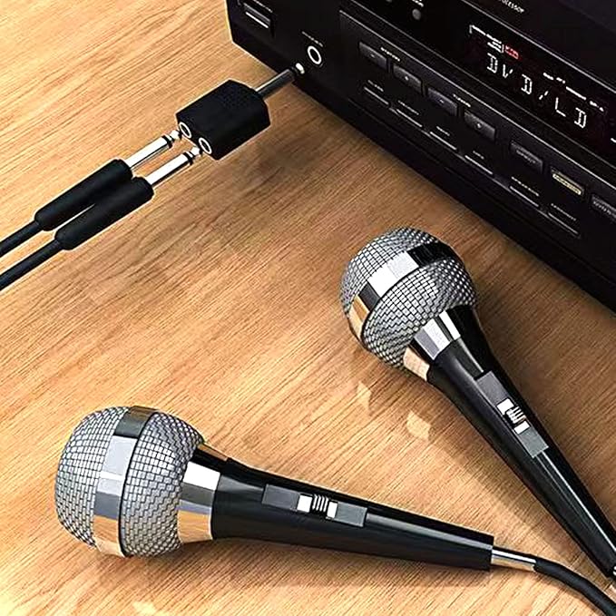 Sairps 1/4 Audio Splitter TS Mono Plug Interconnect Audio One Male 6.35mm(1/4 inch) and Two Females 6.35mm(1/4Inch) Adapter Splitter-2pcs