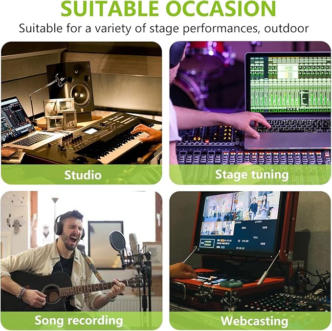 8 Channel Audio Mixer DJ Mixer Sound Board Console 16 Dsp USB Audio Interface MP3 Input +48V Phantom Bluetooth Studio Mixer Audio For Karaoke Streaming Recording