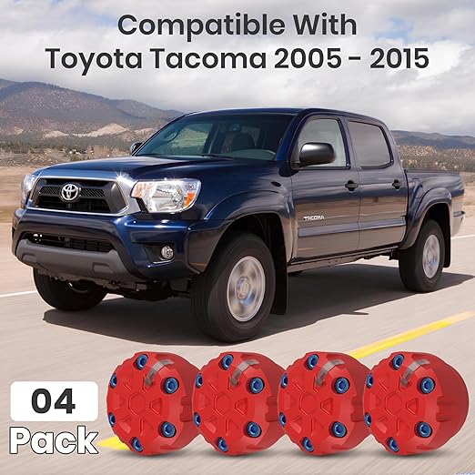4 Pack - 2nd Gen Tacoma Accessories AC Knob Upgrade - 2005,2006,2007,2008,2009,2010,2011,2012,2013,2014,2015 Tacoma Climate Control Dial Mods Set - for Toyota Interior Replacement Kit