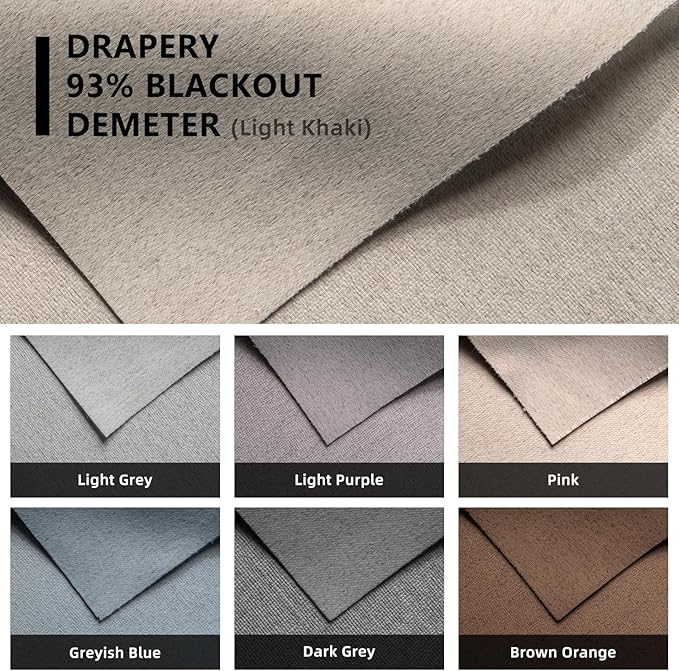SmartWings Drapery Fabric Samples, for Custom Curtain Fabric Selection, Various Styles for Indoor Room, Multi Color