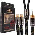 Elite Audio Pro Series 1.5 ft. 100% OFC Copper RCA Cable Y-Adapter - Single Male to Dual Female RCA - Enhanced Sound, Reduced Interference & Versatile Compatibility (Model: EA-PROY2F)