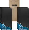 Genesis 2ft x 4ft Stucco Pro Black Ceiling Tiles - Easy Drop-in Installation – Waterproof, Washable and Fire-Rated - High-Grade PVC to Prevent Breakage - Package of 10 Tiles