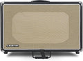 Sound Town Vintage 6U Amp Rack Case, 12.5" Depth with Rubber Feet, Dust Cover, Kickstand, Black (STVRC-6BK)
