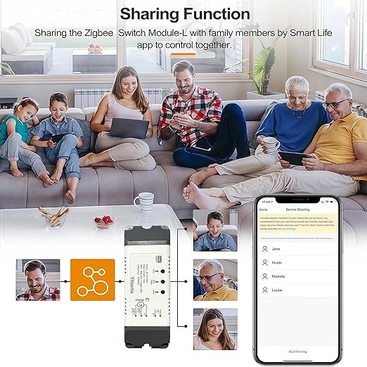 Yitouniu WiFi Linear Actuator Module, Motor Controller with Tuya Smart Life App, Alexa Voice Control, RF433 Remote, Forward Reverse Switch & WiFi Timer Switch for Automation (AC 85V-220V)