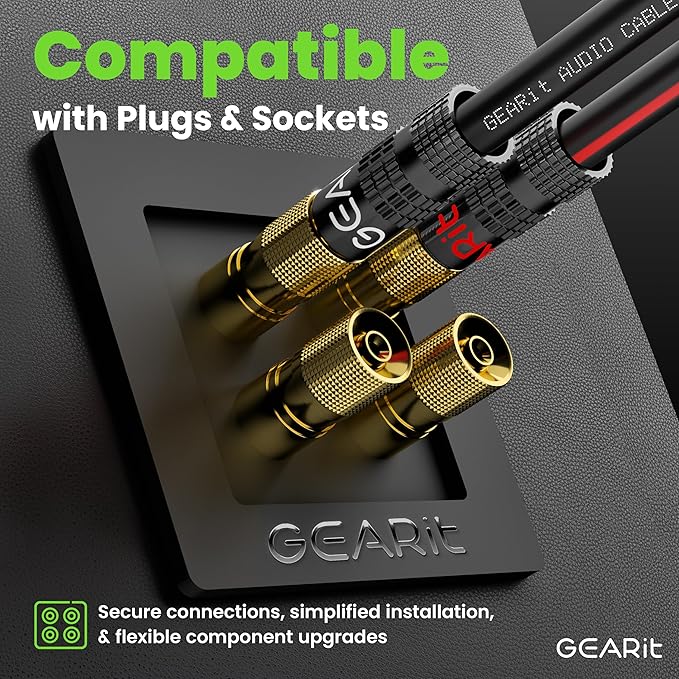 16AWG Speaker Wire, GearIT Pro Series 16 Gauge Speaker Wire Cable (200 Feet / 60.96 Meters) Great Use for Home Theater Speakers and Car Speakers, Black