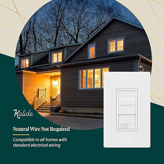 TOPGREENER Dimmer Light Switch for 200W Dimmable LED/CFL Lights, Single Pole/3-Way LED Slide Dimmer Switch,Neutral Wire Not Required,TGSDS3-W-10PCS, 10 Pack, White