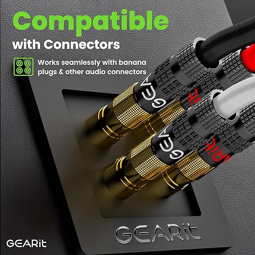 GEARit Outdoor Speaker Wire CL3 Rated, 14 Gauge Speaker Wire, Speaker Cable 250 ft for Outdoor Speakers, Patio, Garden, Backyard Audio, Direct Burial in Ground/in Wall, OFC (Brown, 4-Conductors)