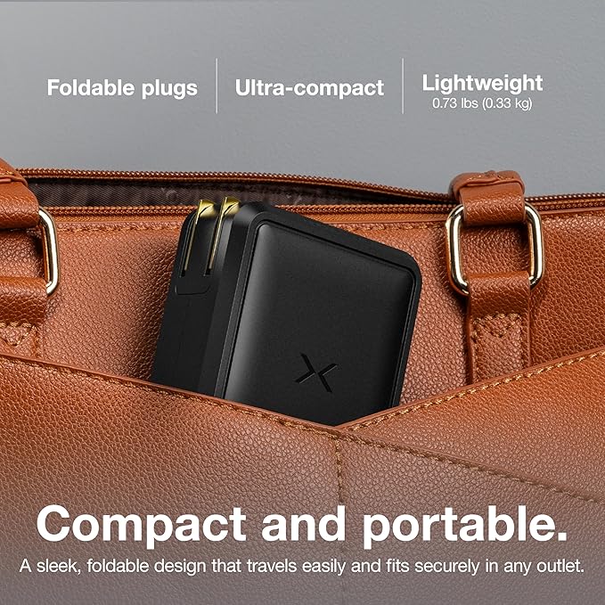 NOCO XGrid X140: 140W USB-C Charger – Dual Port GaN Power Adapter with PD 3.1, QC 5.0, and PPS – Fast Charging with Smart Power Distribution – Foldable Wall Plug, UL Listed