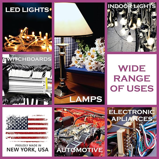 NATIONAL Wire & Cable – 20 AWG 4-Conductor Premium Copper Wire, 1000 ft, Stranded | Made in USA, Flexible Jacket | Electronics, Controls, DIY Wiring, Indoor and Outdoor Use
