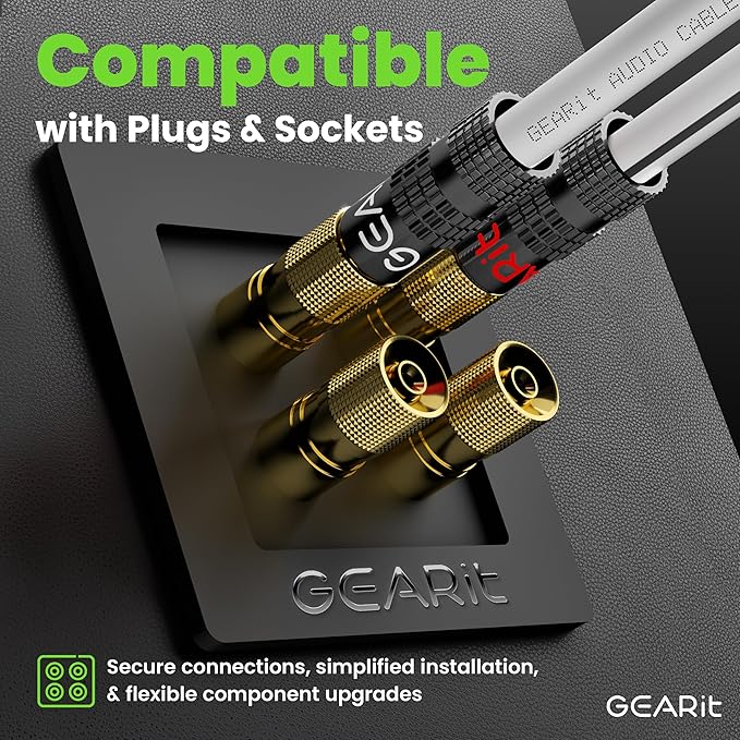 16AWG Speaker Wire, GearIT Pro Series 16 Gauge Speaker Wire Cable (200 Feet / 60.96 Meters) Great Use for Home Theater Speakers and Car Speakers, White