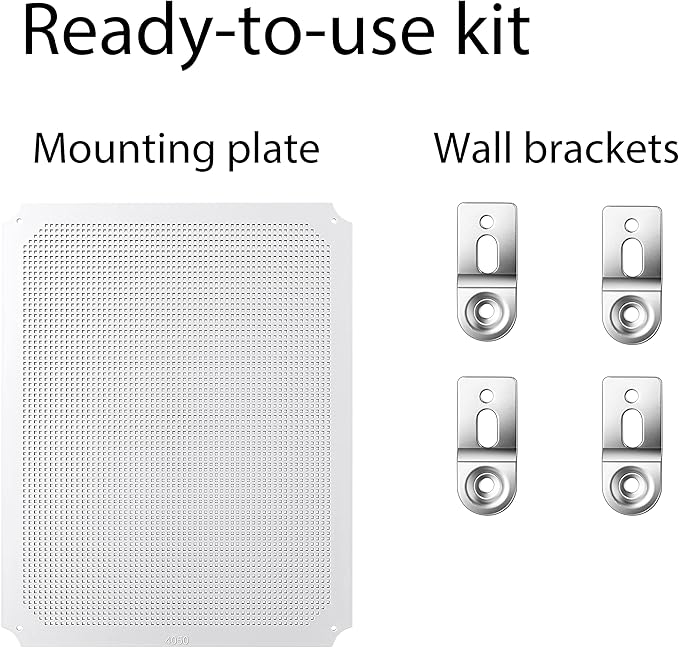 Gratury Junction Box, IP67 Waterproof Plastic Enclosure for Electrical Project, Hinged Transparent Cover, Includes Inner Door, Mounting Plate and Wall Bracket 510×410×200mm (20"×16.1"×7.9" TC-D)
