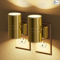 JandCase Night Light, LED Night Lights Plug into Wall, 2 Pack Automatic Nightlight with Light Sensor, 3000K Soft White 0-100LM Dimmable Modern Nightlight for Kids Bedroom Hallway