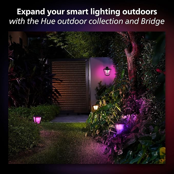 Philips Hue Outdoor Motion Sensor - Automatic Dusk to Dawn - Turns Lights On When Motion is Detected - 1 Pack - Requires Bridge - Works with Alexa, Google Assistant, and Apple Homekit - Weatherproof