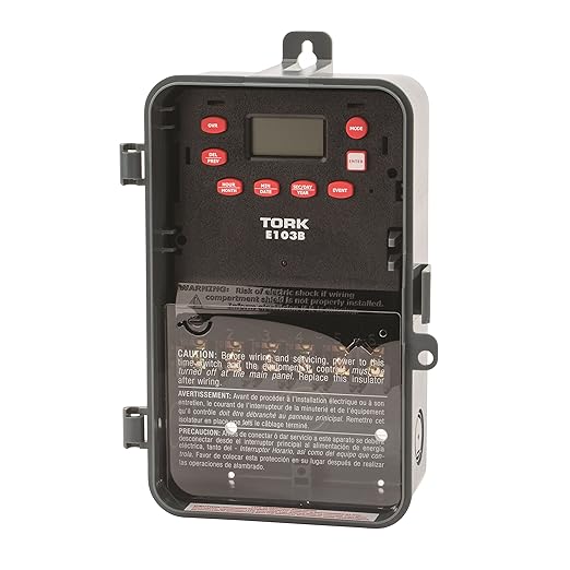NSI Multipurpose Control 24 Hour Time Switch, 120-277 VAC Input Supply, 1 Channel, DPST Output Dry Contact, Pounds (E103B)