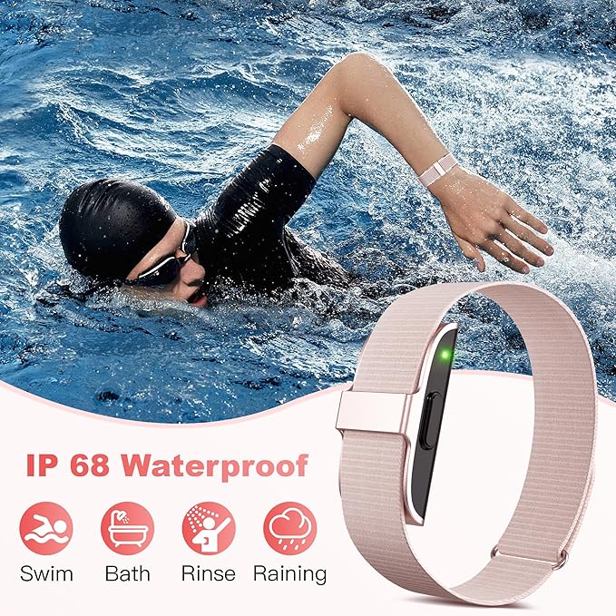SEEKZERO Sleep Tracker, Activity & Fitness Trackers | Health Smart Bracelet 24/7 Heart Rate | Step & Calorie Counter | IP68 Waterproof Activity Tracker, Valentine’s Day Gifts for Family & Friends