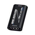 HDMI 2.0 Repeater Extender 4K@60Hz, HDMI Amplifier Signal Booster Plug & Play, for Gaming/Home Theater/Video Meeting/TV, No Power Supply Port