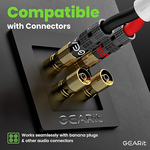 GearIT 16/2 Speaker Wire (250 Feet) 16AWG Gauge - in Wall Audio Speaker Wire Cable / CL2 Rated / 2 Conductors - OFC Oxygen-Free Copper, White 250ft